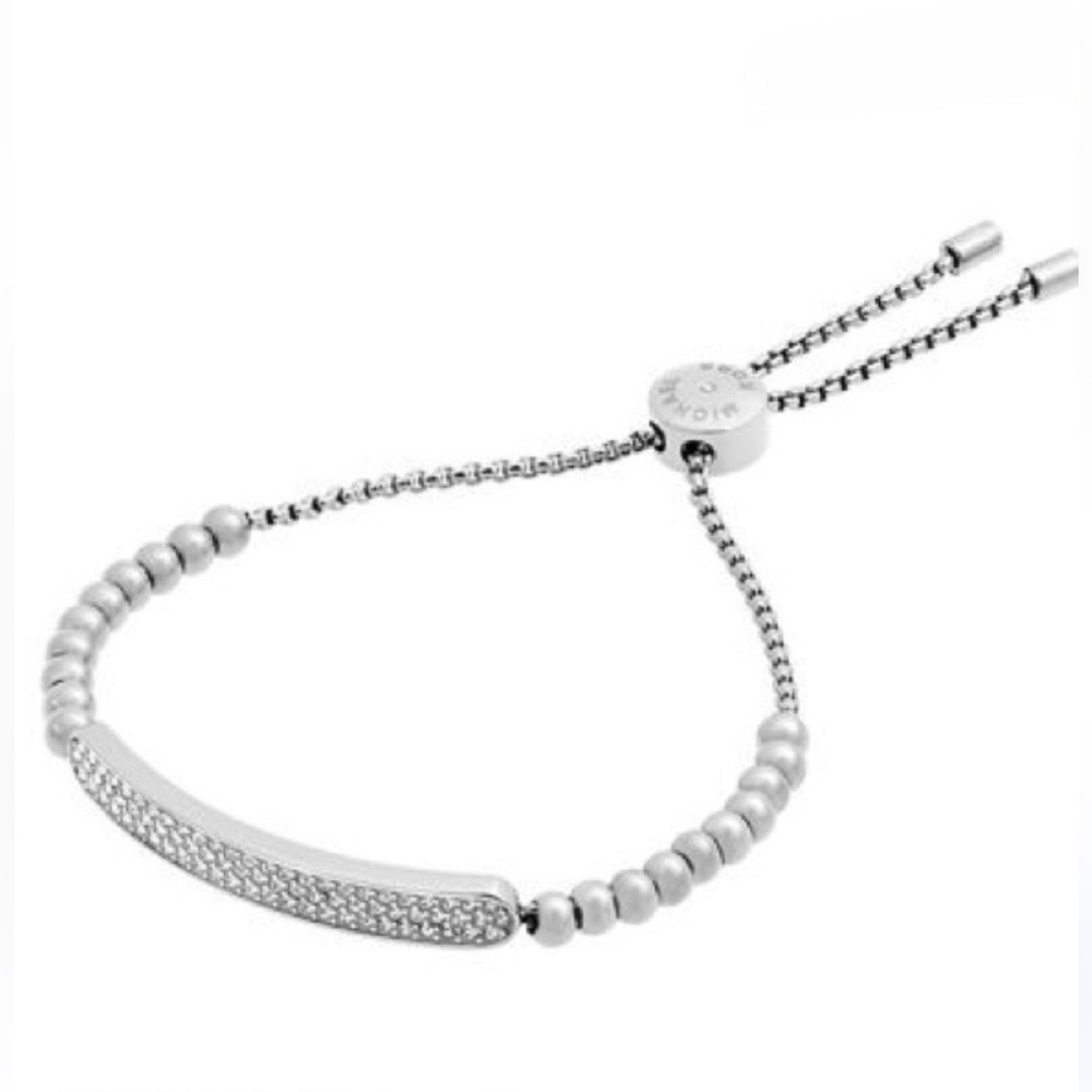 Micheal Kors Silver Tone Crystal Bracelet